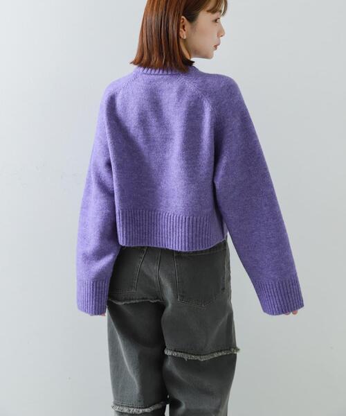 SENSE OF PLACE by URBAN RESEARCH（センスオブプレイスバイアーバンリサーチ）の「プリントルーズセーター（ニット/セーター・レディース・アイボリー/グレー/パープル・ONE）」の17枚目の写真