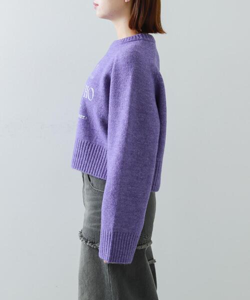 SENSE OF PLACE by URBAN RESEARCH（センスオブプレイスバイアーバンリサーチ）の「プリントルーズセーター（ニット/セーター・レディース・アイボリー/グレー/パープル・ONE）」の21枚目の写真