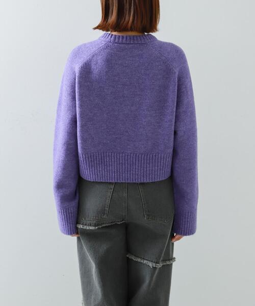 SENSE OF PLACE by URBAN RESEARCH（センスオブプレイスバイアーバンリサーチ）の「プリントルーズセーター（ニット/セーター・レディース・アイボリー/グレー/パープル・ONE）」の22枚目の写真