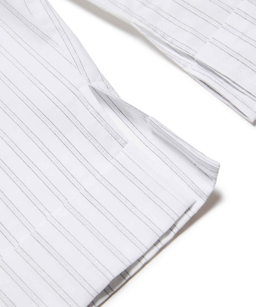 MM6 Maison Margiela(エムエムシックス メゾン マルジェラ)の「MM6 Maison Margiela(エムエムシックス メゾン マルジェラ)Kids & Junior ワンポイントブランドロゴストライプパンツ(その他パンツ・キッズ・ホワイト・12Y/14Y)」の6枚目の写真