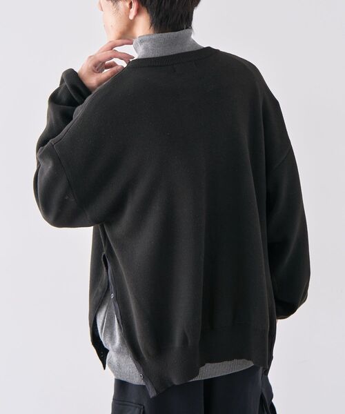 CRAFT STANDARD BOUTIQUE（クラフトスタンダードブティック）の「【ユニセックス】ロゴジャカードサイドスリットニットプルオーバー（ニット/セーター・レディース・杢グレー/モカ/チャコールグレー・M/XL/L）」の18枚目の写真