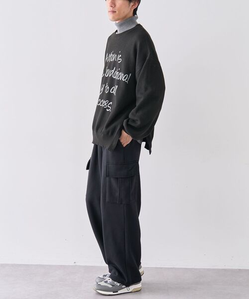 CRAFT STANDARD BOUTIQUE（クラフトスタンダードブティック）の「【ユニセックス】ロゴジャカードサイドスリットニットプルオーバー（ニット/セーター・レディース・杢グレー/モカ/チャコールグレー・M/XL/L）」の20枚目の写真