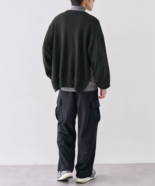 CRAFT STANDARD BOUTIQUE（クラフトスタンダードブティック）の「【ユニセックス】ロゴジャカードサイドスリットニットプルオーバー（ニット/セーター・レディース・杢グレー/モカ/チャコールグレー・M/XL/L）」の21枚目の写真