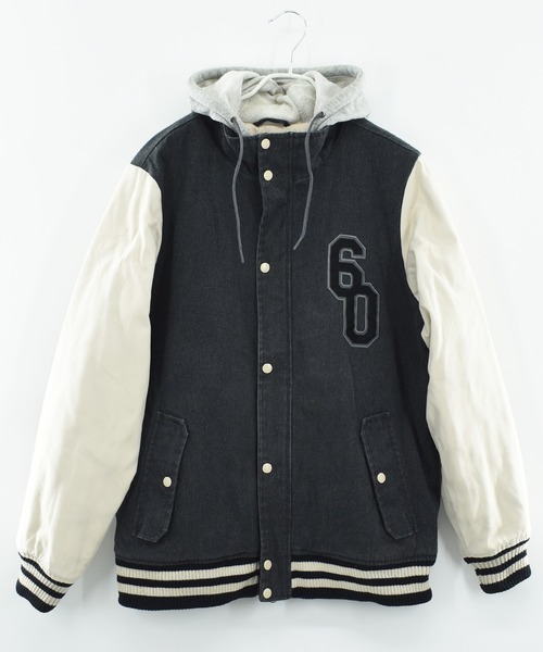 NIKE（ナイキ）の「【ヴィンテージ古着】NIKE 6.0 中綿入り スタジアムジャンパー（スタジャン・メンズ・グレー・LARGE）」の2枚目の写真