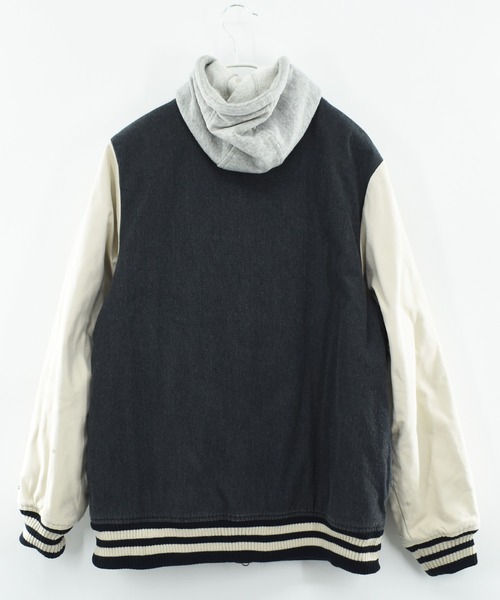 NIKE（ナイキ）の「【ヴィンテージ古着】NIKE 6.0 中綿入り スタジアムジャンパー（スタジャン・メンズ・グレー・LARGE）」の3枚目の写真