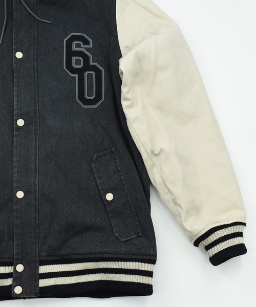 NIKE（ナイキ）の「【ヴィンテージ古着】NIKE 6.0 中綿入り スタジアムジャンパー（スタジャン・メンズ・グレー・LARGE）」の4枚目の写真