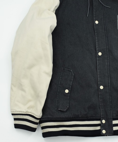 NIKE（ナイキ）の「【ヴィンテージ古着】NIKE 6.0 中綿入り スタジアムジャンパー（スタジャン・メンズ・グレー・LARGE）」の6枚目の写真