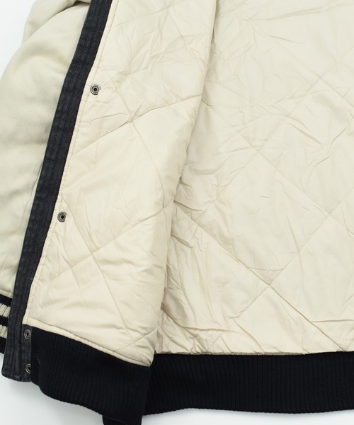 NIKE（ナイキ）の「【ヴィンテージ古着】NIKE 6.0 中綿入り スタジアムジャンパー（スタジャン・メンズ・グレー・LARGE）」の18枚目の写真