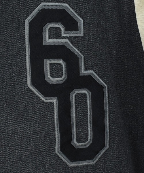 NIKE（ナイキ）の「【ヴィンテージ古着】NIKE 6.0 中綿入り スタジアムジャンパー（スタジャン・メンズ・グレー・LARGE）」の5枚目の写真