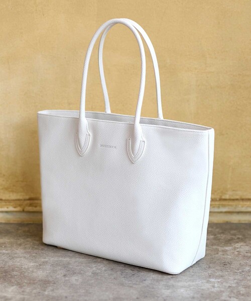 DRESSTERIOR（ドレステリア）の「【撥水仕様】シュリンクレザー トートバッグ（トートバッグ・メンズ・ホワイト/ブラック/ブラウン系その他・00）」の2枚目の写真