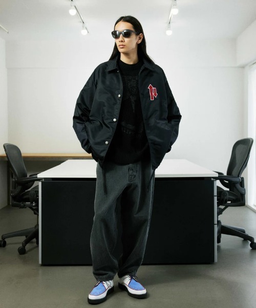 ジャケット・アウター ARROW COACH JACKET ARROW COACH JACKET BLACK – PHINGERIN