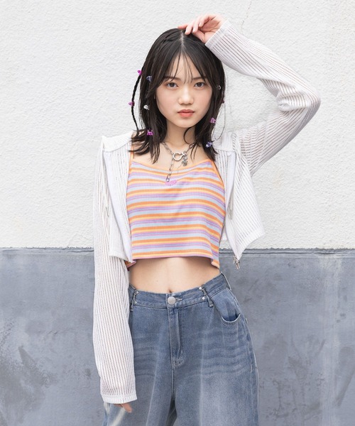 repipi armario(レピピ アルマリオ)の「メッシュWZIPショートパーカー(パーカー・キッズ・ブラック/ホワイト・SMALL/MEDIUM/LARGE)」の18枚目の写真