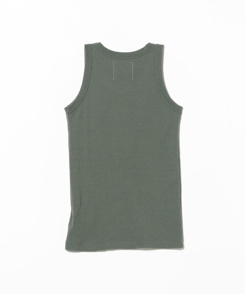 Demi-Luxe BEAMS(デミルクス ビームス)の「AK+1 / リブ タンクトップ(タンクトップ・レディース・ホワイト/オリーブ・ONE SIZE)」の18枚目の写真