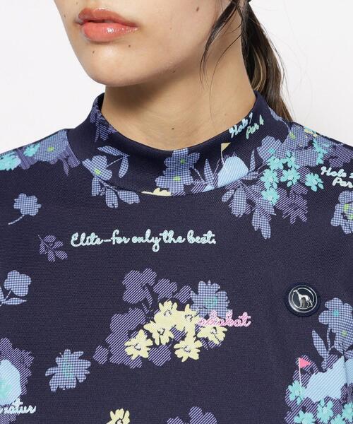 adabat(アダバット)の「UVカット/吸水速乾 フラワープリントモックネックT(Tシャツ/カットソー・レディース・ピンク系その他/ネイビー系/ブルー系5・36/38/40/42)」の19枚目の写真