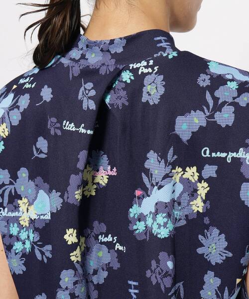 adabat(アダバット)の「UVカット/吸水速乾 フラワープリントモックネックT(Tシャツ/カットソー・レディース・ピンク系その他/ネイビー系/ブルー系5・36/38/40/42)」の20枚目の写真