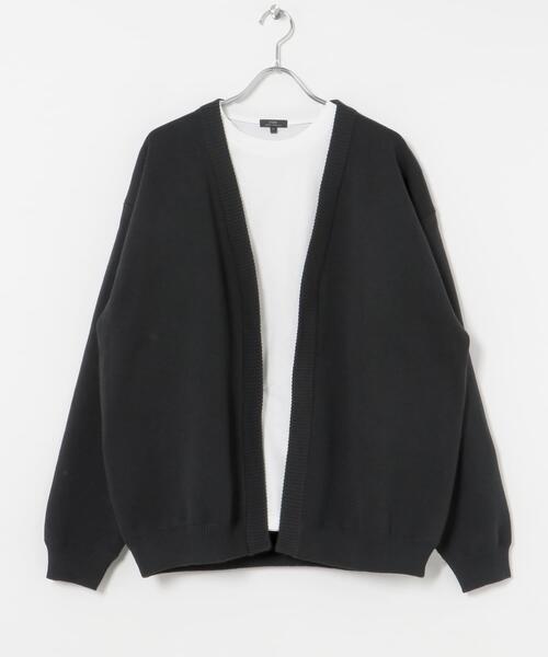 ITEMS URBANRESEARCH(アイテムズ アーバンリサーチ)の「Mウォッシャブルミラノリブカーディガンインナーセット(ニット/セーター・メンズ・カーキ/ブラック/ブラウン/ベージュ・LARGE/MEDIUM)」の19枚目の写真