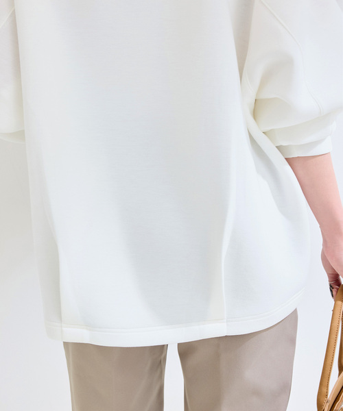 B.C STOCK（ベーセーストック）の「《追加4》ダンボールコクーンプルオーバー（Tシャツ/カットソー・レディース・ピンク/ホワイト/ネイビー/チャコールグレー・FREE）」の14枚目の写真