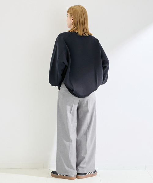 B.C STOCK（ベーセーストック）の「《追加4》ダンボールコクーンプルオーバー（Tシャツ/カットソー・レディース・ピンク/ホワイト/ネイビー/チャコールグレー・FREE）」の18枚目の写真