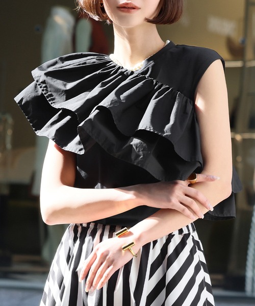 【定価14,300円】2024SS フリルTセットサロペット タグ付き新品 定価14,300円】2024SS フリルTセットサロペット タグ付き新品