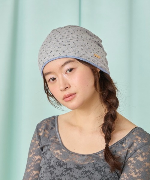 kaorinomori(カオリノモリ)の「kaorinomori シェルビーニー / カオリノモリ(ニットキャップ/ビーニー・レディース・グレー/チョコ/ホワイト・FREE)」の14枚目の写真
