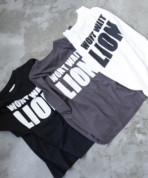 mili an deni(ミリアンデニ)の「半袖ビッグロゴプリントTシャツ(Tシャツ/カットソー・レディース・ブラック/オフホワイト/チャコールグレー・M/L)」の18枚目の写真