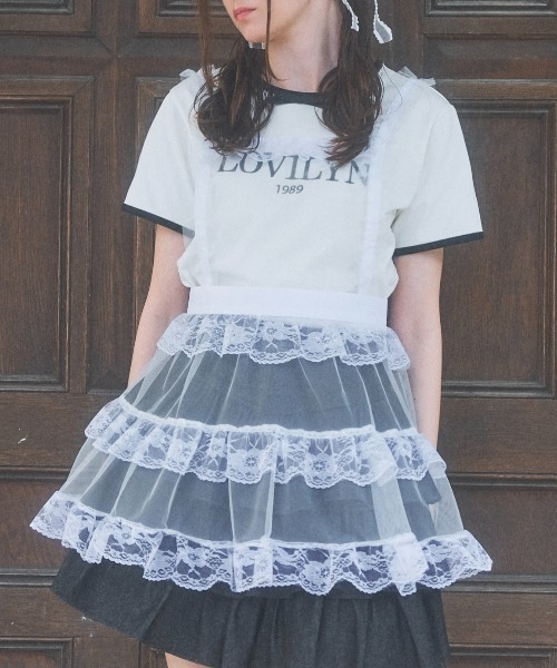 love to doll チュールエプロン ♡ドットチュールエプロン♡ ドットチュールエプロン Color