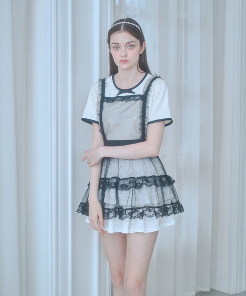 Lovilyn ラヴィリン 推し活チュールエプロンワンピース Lovilyn（ラヴィリン）の「推し活チュールエプロンワンピース