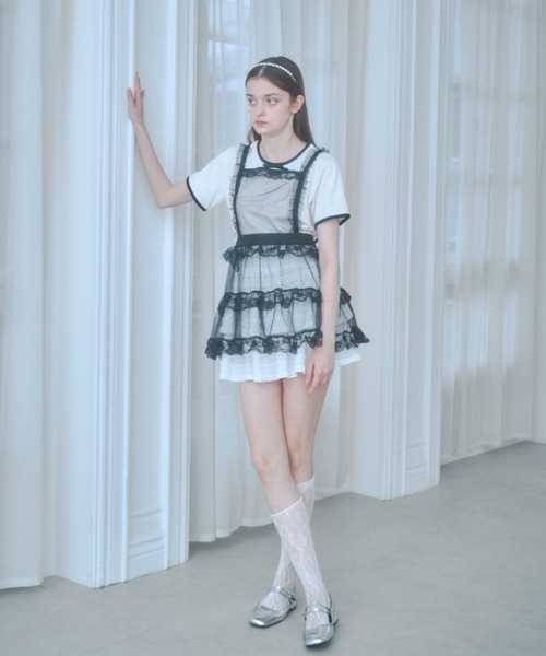 Lovilyn ラヴィリン 推し活チュールエプロンワンピース 推し活チュールエプロンワンピース（ワンピース）｜Lovilyn