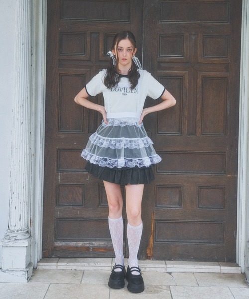 Lovilyn ラヴィリン　推し活チュールエプロンワンピース Lovilyn（ラヴィリン）の「推し活チュールエプロンワンピース