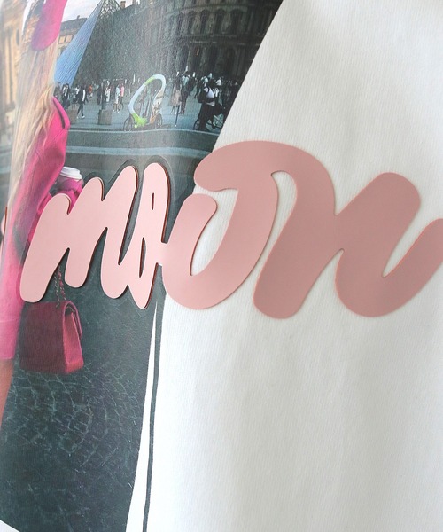 HER CLOSET(ハークローゼット)の「【shemoshelly】Neon Moonオーバーサイズグラフィック ロンT(Tシャツ/カットソー・レディース・ブラック/ホワイト・FREE)」の17枚目の写真