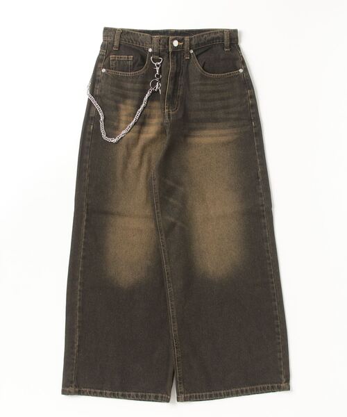 Magine(マージン)の「【SELECT】IR:WALLET CHAIN 10.5oz OVER DYED DENIM/ウォレットコード チェーン付き オーバー ダイ デニムパンツ(デニムパンツ・メンズ・ネイビー/ブラック・L/M)」の19枚目の写真