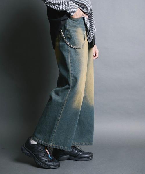 Magine(マージン)の「【SELECT】IR:WALLET CHAIN 10.5oz OVER DYED DENIM/ウォレットコード チェーン付き オーバー ダイ デニムパンツ(デニムパンツ・メンズ・ネイビー/ブラック・L/M)」の22枚目の写真
