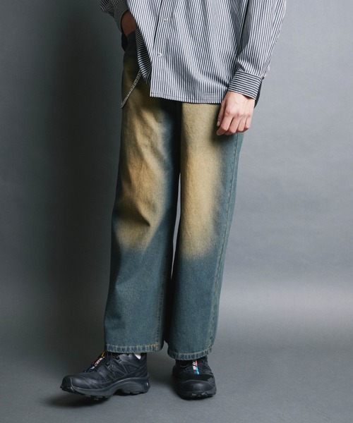 Magine(マージン)の「【SELECT】IR:WALLET CHAIN 10.5oz OVER DYED DENIM/ウォレットコード チェーン付き オーバー ダイ デニムパンツ(デニムパンツ・メンズ・ネイビー/ブラック・L/M)」の9枚目の写真