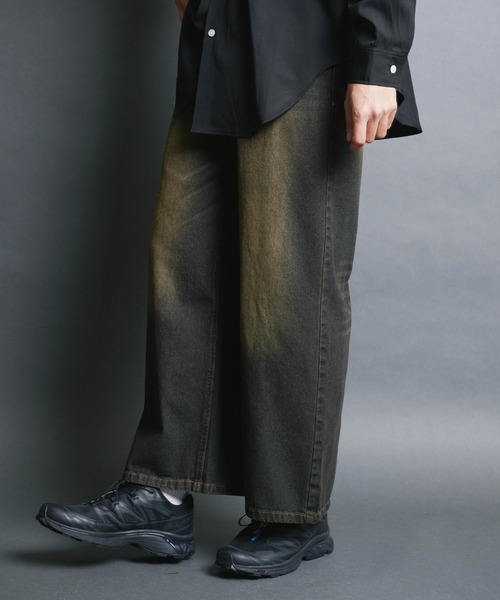 Magine(マージン)の「【SELECT】IR:WALLET CHAIN 10.5oz OVER DYED DENIM/ウォレットコード チェーン付き オーバー ダイ デニムパンツ(デニムパンツ・メンズ・ネイビー/ブラック・L/M)」の12枚目の写真