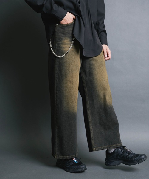 Magine(マージン)の「【SELECT】IR:WALLET CHAIN 10.5oz OVER DYED DENIM/ウォレットコード チェーン付き オーバー ダイ デニムパンツ(デニムパンツ・メンズ・ネイビー/ブラック・L/M)」の15枚目の写真