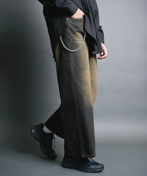 Magine(マージン)の「【SELECT】IR:WALLET CHAIN 10.5oz OVER DYED DENIM/ウォレットコード チェーン付き オーバー ダイ デニムパンツ(デニムパンツ・メンズ・ネイビー/ブラック・L/M)」の17枚目の写真