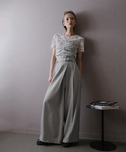 Doula Doula(ドゥーラドゥーラ)の「ハカマタックワイドパンツ(その他パンツ・レディース・ベージュ/ブラック/ライトグレー/ブラウン・マルチサイズ)」の15枚目の写真