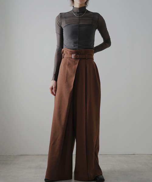 Doula Doula(ドゥーラドゥーラ)の「ハカマタックワイドパンツ(その他パンツ・レディース・ベージュ/ブラック/ライトグレー/ブラウン・マルチサイズ)」の22枚目の写真