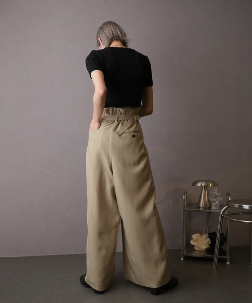 Doula Doula(ドゥーラドゥーラ)の「ハカマタックワイドパンツ(その他パンツ・レディース・ベージュ/ブラック/ライトグレー/ブラウン・マルチサイズ)」の8枚目の写真