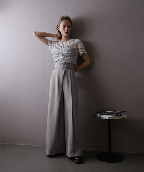 Doula Doula(ドゥーラドゥーラ)の「ハカマタックワイドパンツ(その他パンツ・レディース・ベージュ/ブラック/ライトグレー/ブラウン・マルチサイズ)」の17枚目の写真