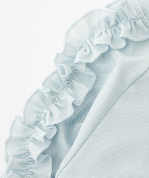 green label relaxing（グリーンレーベルリラクシング）の「GLR フリル マエアキ ラッシュガード/ キッズ 100cm-130cm（水着・キッズ・ライトブルー/ライラック・100cm/110cm/120cm/130cm）」の11枚目の写真