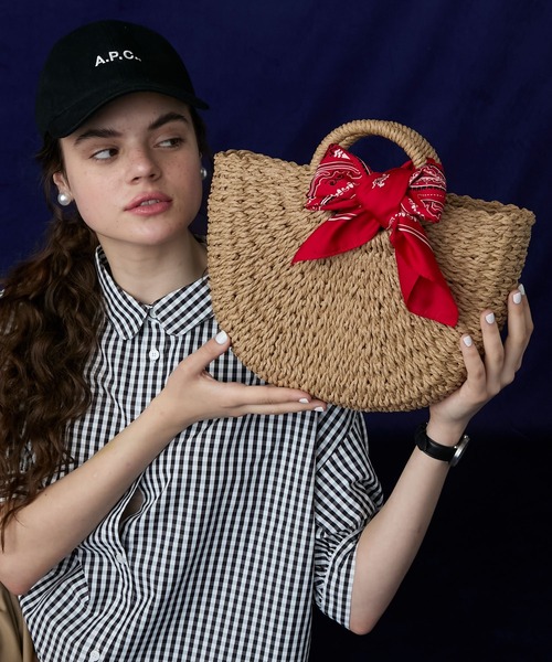 BONLECILL Marche(ボンルシールマルシェ)の「【BONLECILL Marche】ハンドバスケット/かごバッグ(かごバッグ・レディース・ブラウン/ベージュ・FREE)」の14枚目の写真