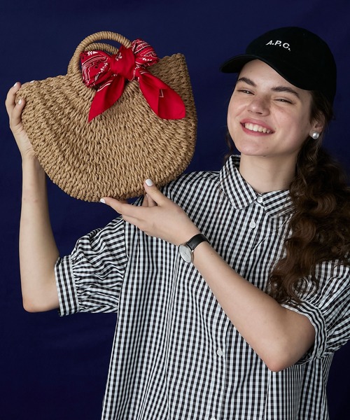 BONLECILL Marche(ボンルシールマルシェ)の「【BONLECILL Marche】ハンドバスケット/かごバッグ(かごバッグ・レディース・ブラウン/ベージュ・FREE)」の21枚目の写真