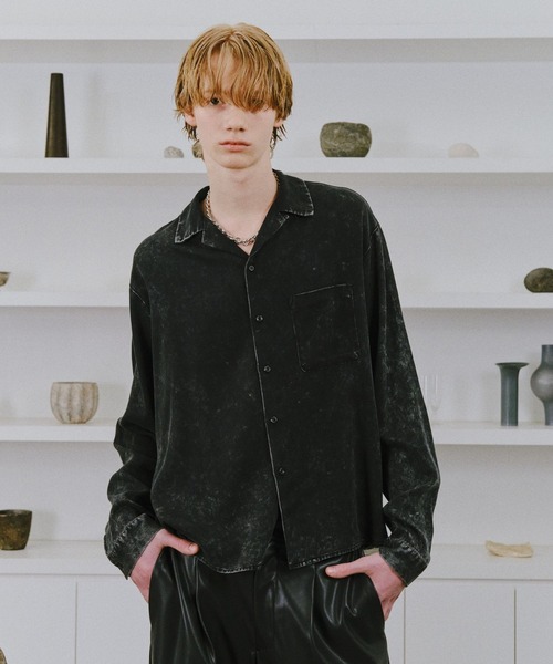 HARE(ハレ)の「【SET UP対応】TOROMIフェードカイキンシャツ(HARE)(シャツ/ブラウス・メンズ・グレー/ブルー/ブラック・MEDIUM/SMALL)」の2枚目の写真