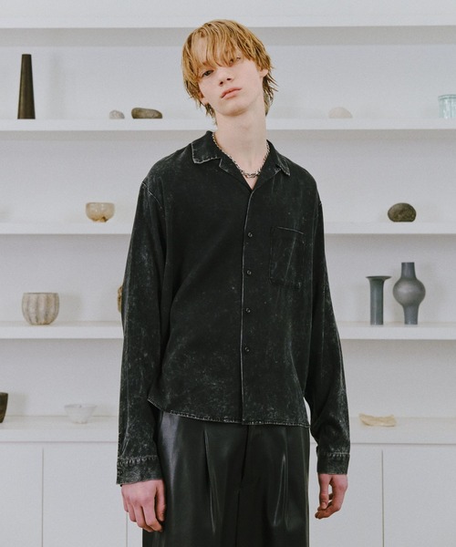 HARE(ハレ)の「【SET UP対応】TOROMIフェードカイキンシャツ(HARE)(シャツ/ブラウス・メンズ・グレー/ブルー/ブラック・MEDIUM/SMALL)」の8枚目の写真