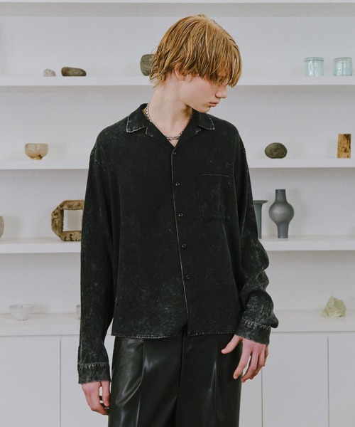 HARE(ハレ)の「【SET UP対応】TOROMIフェードカイキンシャツ(HARE)(シャツ/ブラウス・メンズ・グレー/ブルー/ブラック・MEDIUM/SMALL)」の10枚目の写真