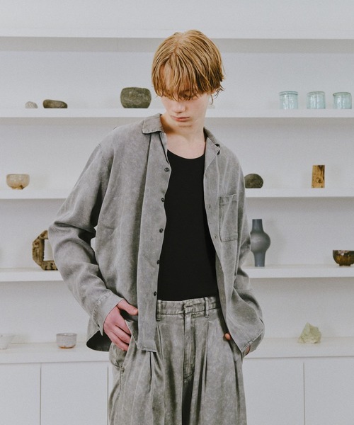 HARE(ハレ)の「【SET UP対応】TOROMIフェードカイキンシャツ(HARE)(シャツ/ブラウス・メンズ・グレー/ブルー/ブラック・MEDIUM/SMALL)」の16枚目の写真