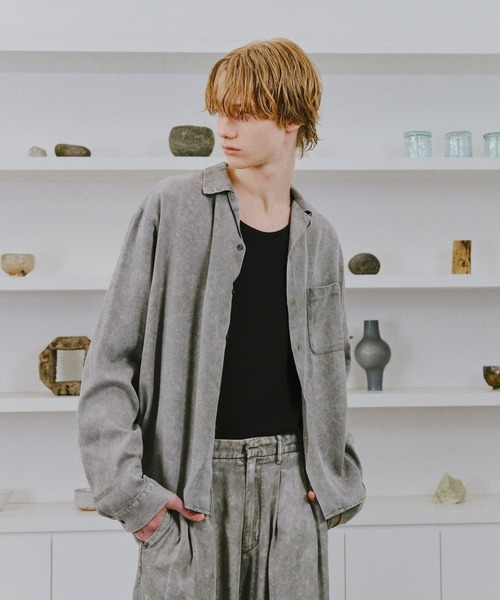 HARE(ハレ)の「【SET UP対応】TOROMIフェードカイキンシャツ(HARE)(シャツ/ブラウス・メンズ・グレー/ブルー/ブラック・MEDIUM/SMALL)」の17枚目の写真