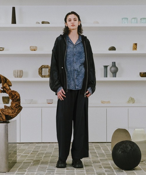 HARE(ハレ)の「【SET UP対応】TOROMIフェードカイキンシャツ(HARE)(シャツ/ブラウス・メンズ・グレー/ブルー/ブラック・MEDIUM/SMALL)」の19枚目の写真