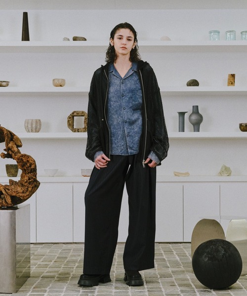 HARE(ハレ)の「【SET UP対応】TOROMIフェードカイキンシャツ(HARE)(シャツ/ブラウス・メンズ・グレー/ブルー/ブラック・MEDIUM/SMALL)」の21枚目の写真